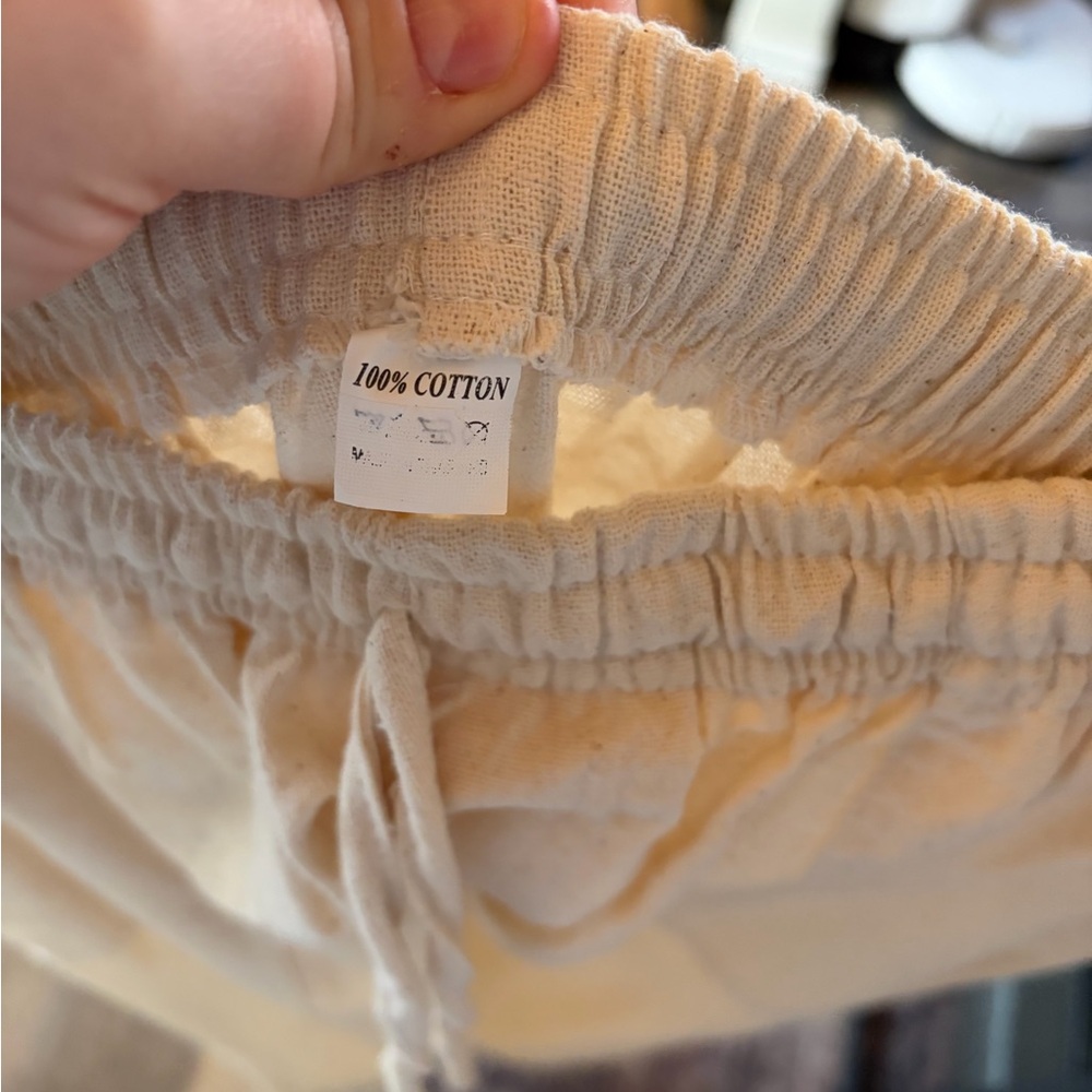 Baron Italy Beige Wide-Leg Pants - Picture 6 of 7